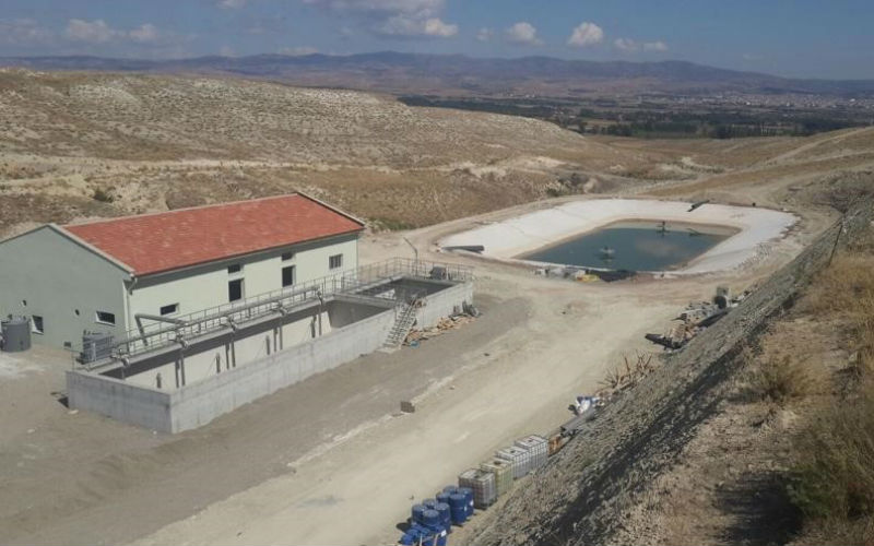 ÇORUM KATI ATIK DEPOLAMA TESİSİ  ÇÖP SIZINTI SUYU  ATIKSU ARITMA TESİSİ